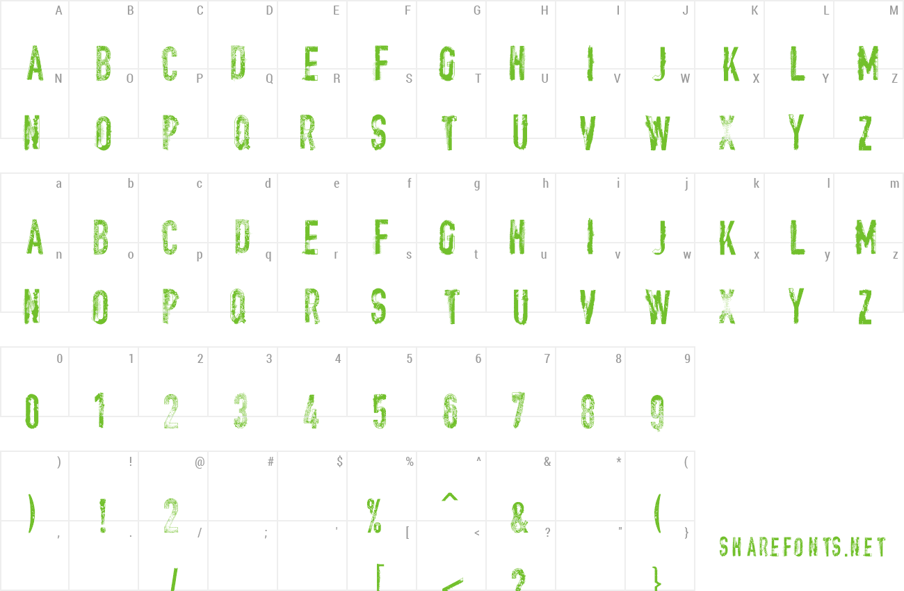 Font vtks encount(e)r preview